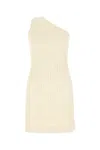 Bottega Veneta Beige Abito Monospalla Towel Logo