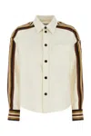 Bottega Veneta Women Ivory Viscose Blend Shirt