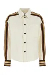 Bottega Veneta Women Ivory Viscose Blend Shirt