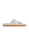 Bottega Veneta Jack Leather Braid Dual-grip Sandals In Nude