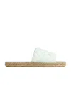 Bottega Veneta Jack Espadrille Slides In White