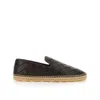 Bottega Veneta Espadrillas Jack In Pelle Testa Di Moro Uomo In Black