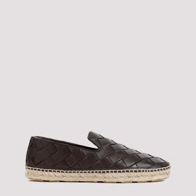 Bottega Veneta Jack Espadrilles Intrecciato Pattern In Brown