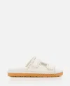 Bottega Veneta Jack Leather Braid Dual-grip Sandals In White
