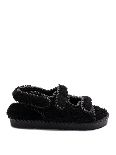 Bottega Veneta `jack Flat Sandal` In Black