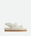 Bottega Veneta Open-toed Wool Flat Sandals In Popcorn