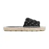 Bottega Veneta Jack Intrecciato Flat Sandals In Black