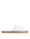 Bottega Veneta Jack Woven Napa Slide Espadrilles In Azul Claro