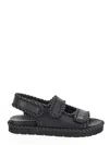 Bottega Veneta Jack Leather Braid Dual-band Sandals In Black