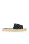 Bottega Veneta Jack Intrecciato Flat Sandals In Black