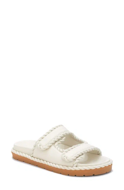 Bottega Veneta Jack Leather Braid Dual-grip Sandals In White