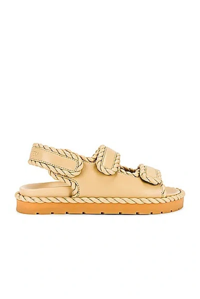 Bottega Veneta Jack Leather Slingback Sandals In Cane Sugar