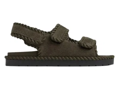 Pre-owned Bottega Veneta Jack Strap Sandals (women's) Sneakers In Green