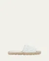 Bottega Veneta Jack Woven Napa Slide Espadrilles In Glacier