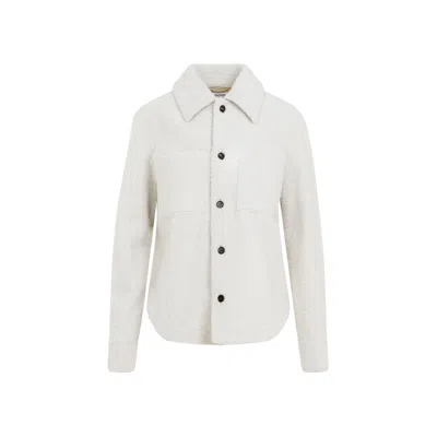Bottega Veneta Shearling Jacket Women In White