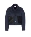 Bottega Veneta Women Compact Wool And Cotton Twill Jacket In Blue