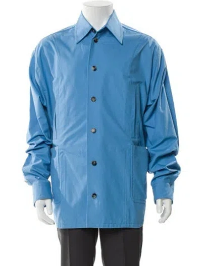 Pre-owned Bottega Veneta Jacket In Blue
