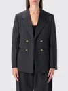 Bottega Veneta Jacket  Woman Color Charcoal In Black