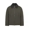 Bottega Veneta Insulated Jacket With Quilted Collar And Pockets In Green