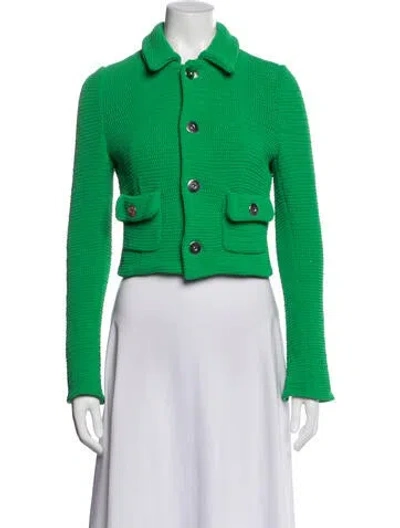 Pre-owned Bottega Veneta Jacket In Green