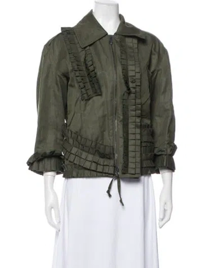 Pre-owned Bottega Veneta Jacket In Green
