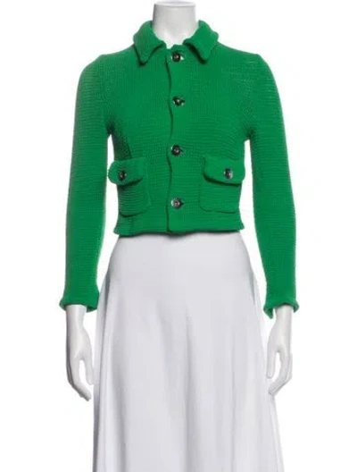 Pre-owned Bottega Veneta Jacket In Green