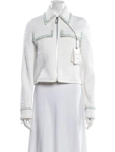 Pre-owned Bottega Veneta Jacket In White