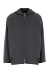 Bottega Veneta Women Double Face Wool Hooded Blouson With Leather Piping