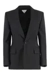 Bottega Veneta Wool Blazer With Chest And Flap Pockets