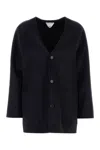 Bottega Veneta Cardigan Wool Blend Front Pockets In Blue