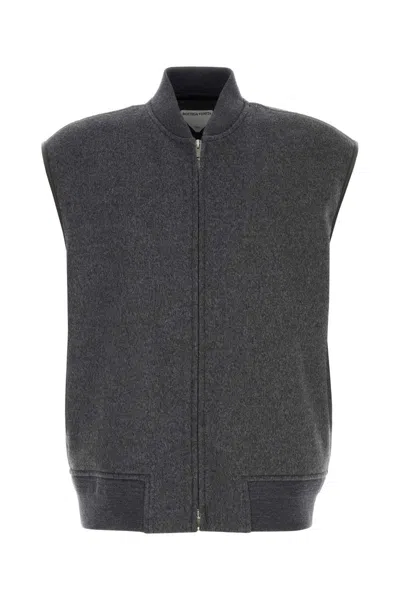 Bottega Veneta Dark Grey Double-faced Wool Vest