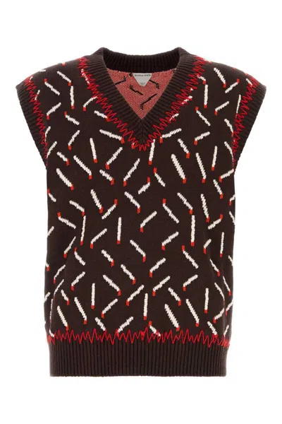 Bottega Veneta Jackets And Vests In Ebonychalktomato