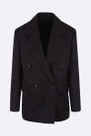 Bottega Veneta Womens Black Knot Peak-lapels Wool Blazer In Black
