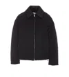 Bottega Veneta Intrecciato Leather-trimmed Shell Down Jacket In Black