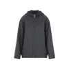 Bottega Veneta Wool Jacket With Hood And Leather Trim