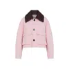 Bottega Veneta Pink Cotton Short Twill Jacket