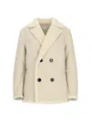 Bottega Veneta Shearling Jacket In White