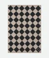 Bottega Veneta Karierte Jacquard-decke In Greige/grey