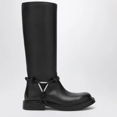 BOTTEGA VENETA JAMES BOOTS IN BLACK LEATHER
