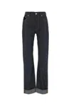 Bottega Veneta Turned Up Jeans With Straight Leg