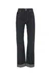 Bottega Veneta Turned Up Jeans With Straight Leg