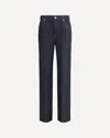 Bottega Veneta Womens Indigo Five-pockets Straight-leg High-rise Denim Jeans In Black