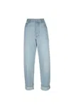 Bottega Veneta Extra Bleached Turned Up Jeans In Blue
