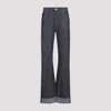 Bottega Veneta High-waisted Flared Denim Jeans With Contrasting Stitching