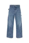 Bottega Veneta Light Bleach Denim Shorts With Belt For Men In Blue