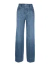 Bottega Veneta Vintage Palazzo Jeans In Dark Wash