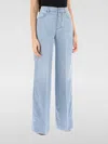 Bottega Veneta Light Bleached Wide Leg Denim In Denim