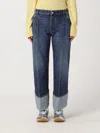 Bottega Veneta Cropped Blue Denim Jeans In Denim