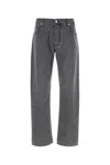 Bottega Veneta Matt Wide Leg Corduroy Pants In Gray