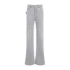Bottega Veneta Silk And Viscose Twill Trousers In Blue